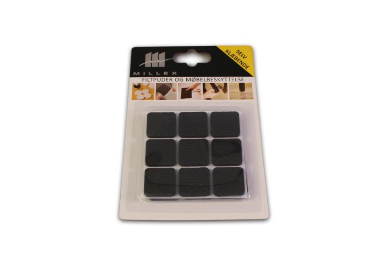 MILLEX 18 STK FILTDUPPER - 25 MM - SORT