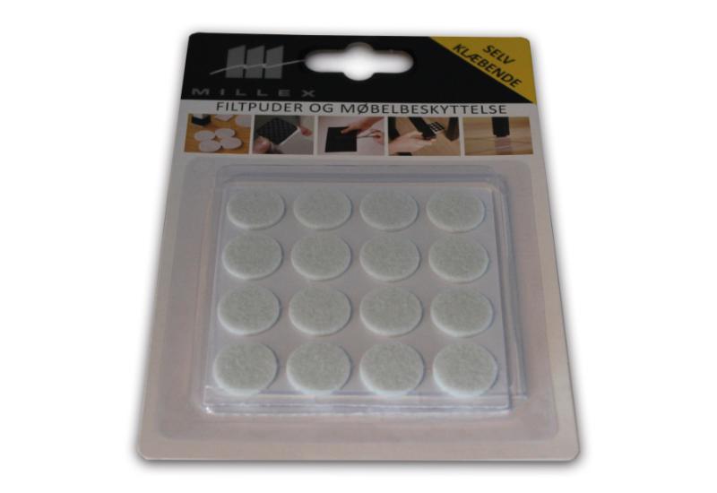 MILLEX 32 STK FILTDUPPER - 18 MM - HVID