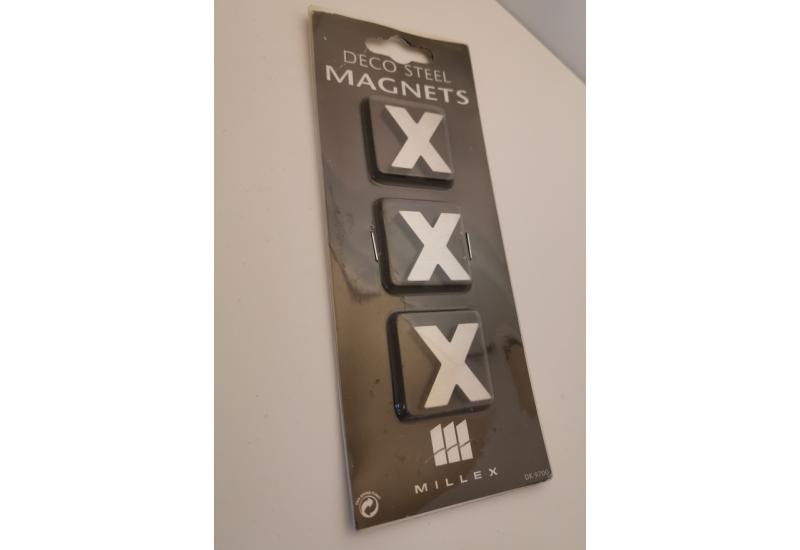 MILLEX MAGNET KRYDS 3 STK - KROM