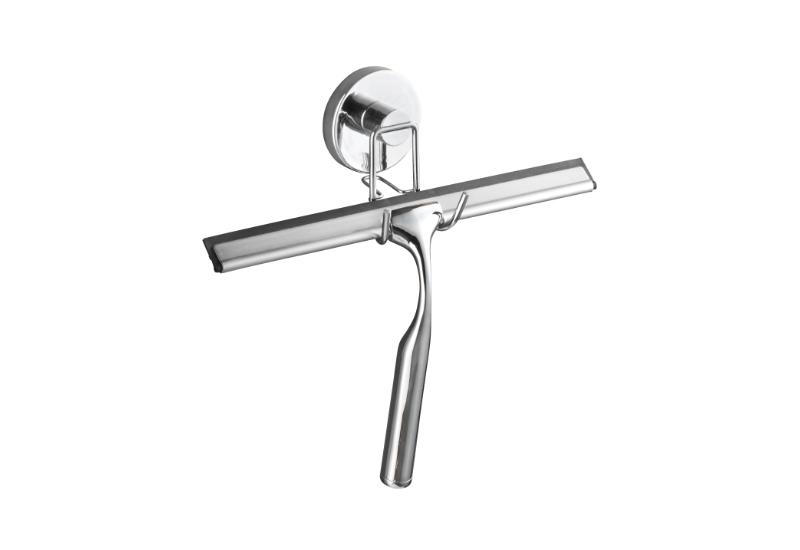 WENKO VACUUM-LOC BADSKRABER MED HOLDER - KROM