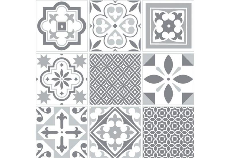 D-C-FIX CLASSIC GULVFLISER - GREY ORIENTAL TILES