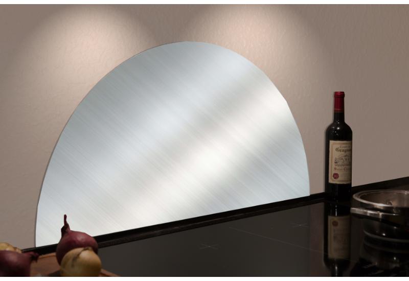 MILLEX STÆNKPLADE HALVCIRKEL - 60 X 30 CM - RUSTFRI STÅL