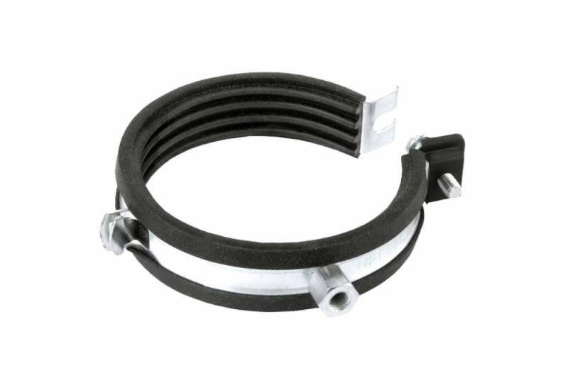 CORNAT RØRKLEMME M/ ISOLERING 21-23 - 2 STK - KROM / SORT