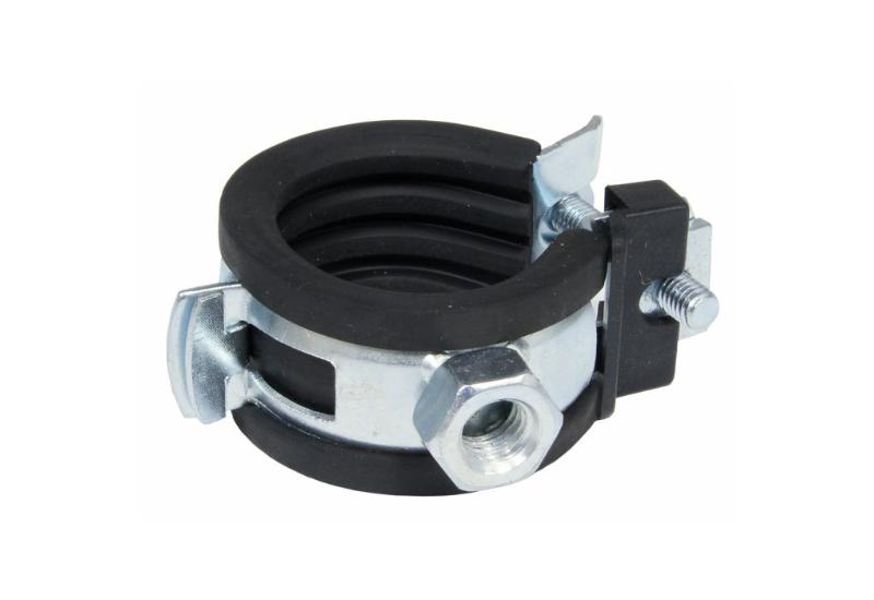 CORNAT RØRKLEMME M/ ISOLERING 26-28 - 2 STK - KROM / SORT