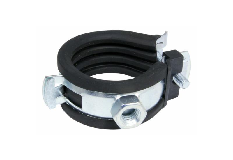 CORNAT RØRKLEMME M/ ISOLERING 32-35 - 2 STK - KROM / SORT