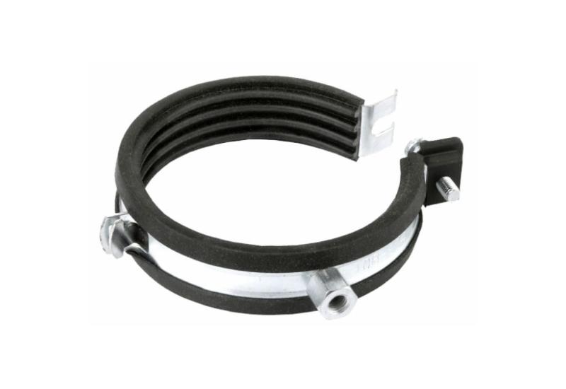 CORNAT RØRKLEMME M/ ISOLERING 48-51 - 2 STK - KROM / SORT