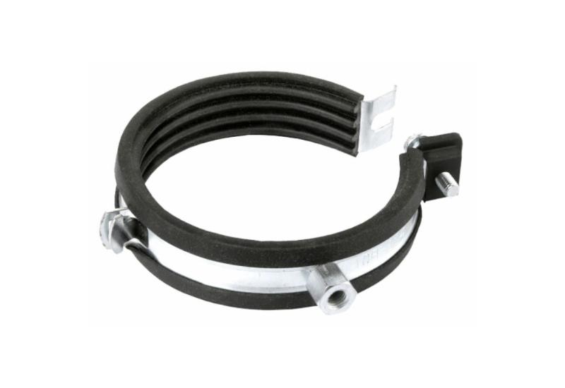 CORNAT RØRKLEMME M/ ISOLERING 52-56 - 1 STK - KROM / SORT