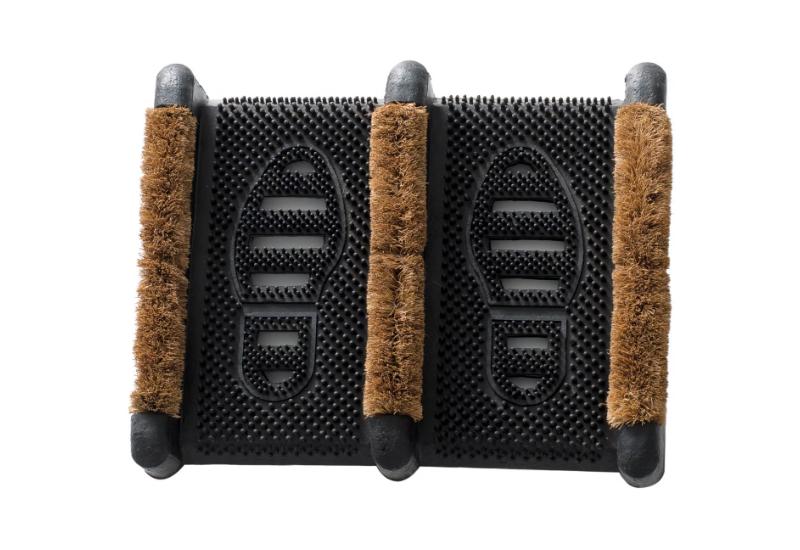 LAKO STØVLE MÅTTE - 39 X 33 CM - SORT / BRUN