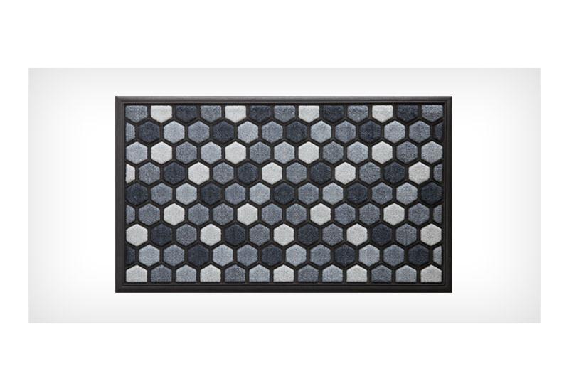 LAKO PORTACOLOR DØRMÅTTE - 75 X 45 CM - HEXAGON GRÅ