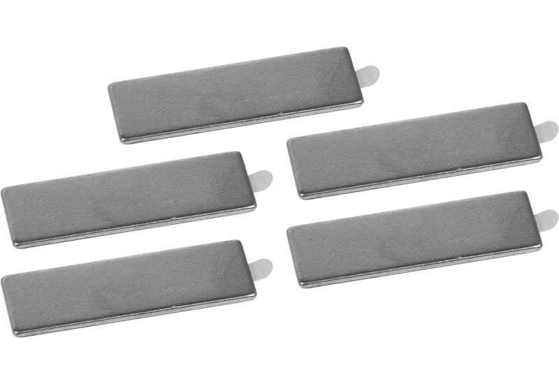 CONNEX NEODYMIUM SELVKLÆBENDE FIRKANTET SKIVEMAGNET 5 STK - KROM