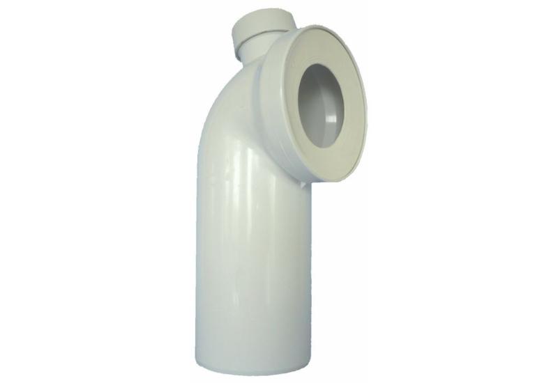 CORNAT WC 90° AFLØBSRØR - Ø40/50 MM - HVID