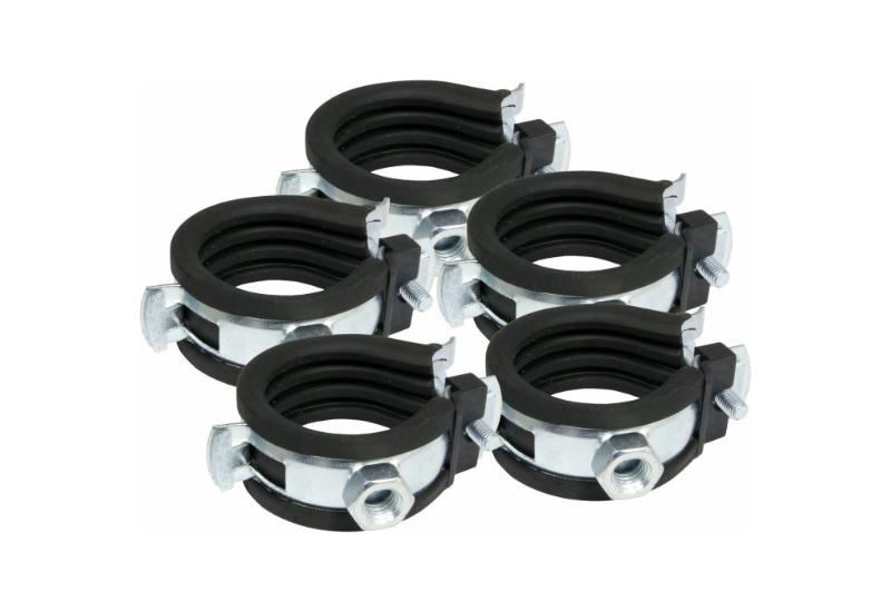 CORNAT RØRKLEMME M/ ISOLERING 32-35 - 5 STK - KROM / SORT