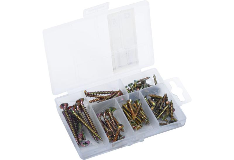 CONNEX SORTIMENTS KASSE - UNIVERSELLE SKRUER 76 STK