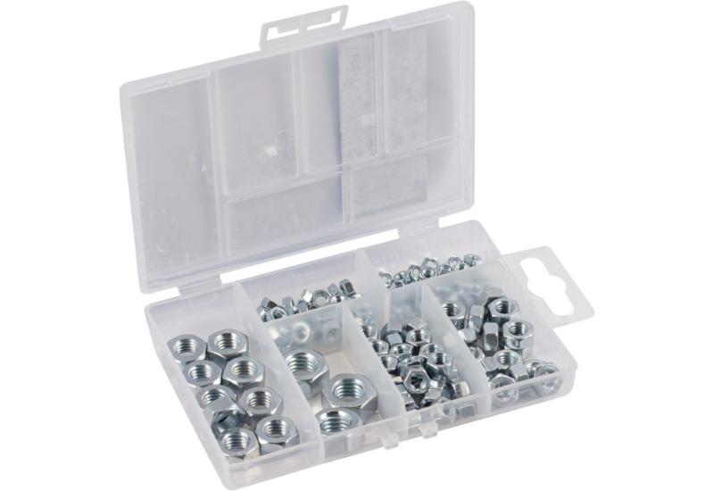 CONNEX SORTIMENTS KASSE - SEKSKANTEDE MØTRIKKER 150 STK