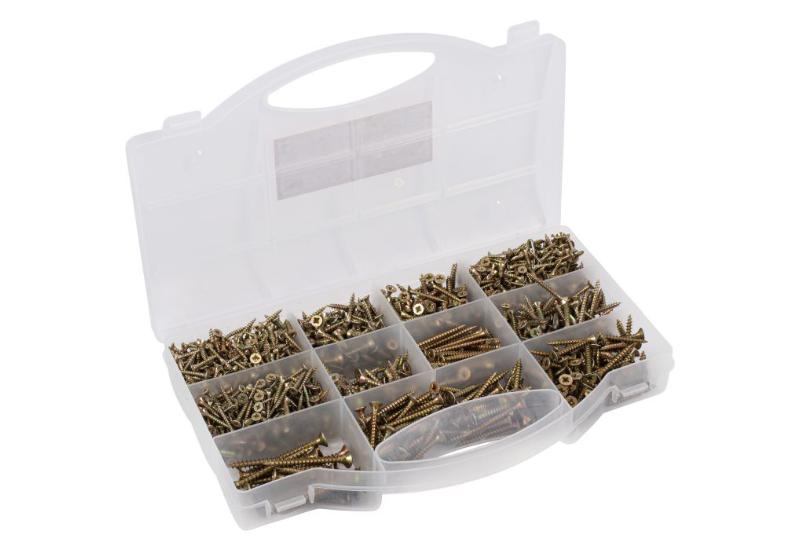 CONNEX SORTIMENTS KASSE - UNIVERSEL SKRUER 900 STK