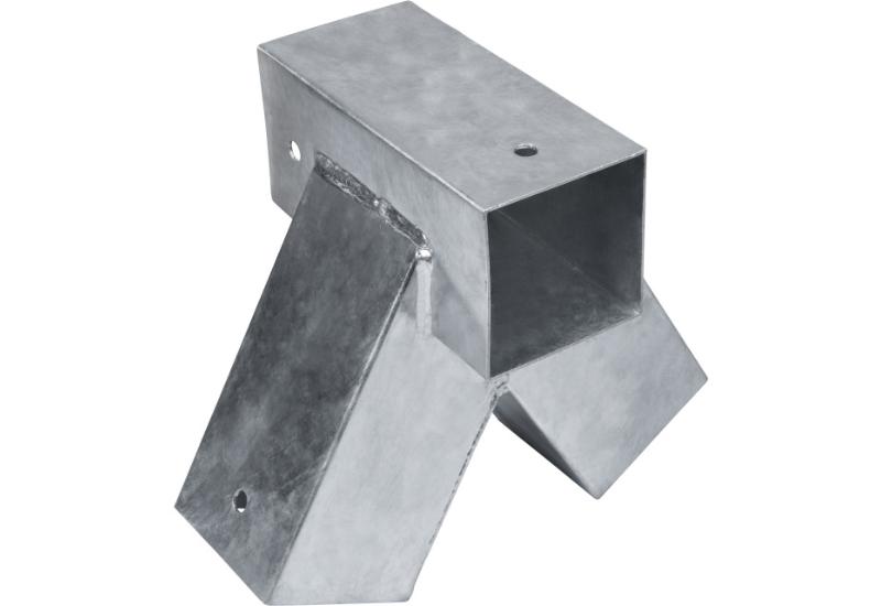 CONNEX STOLPEHJØRNE ENKELT - 90 X 90 MM - GALVANISERET STÅL